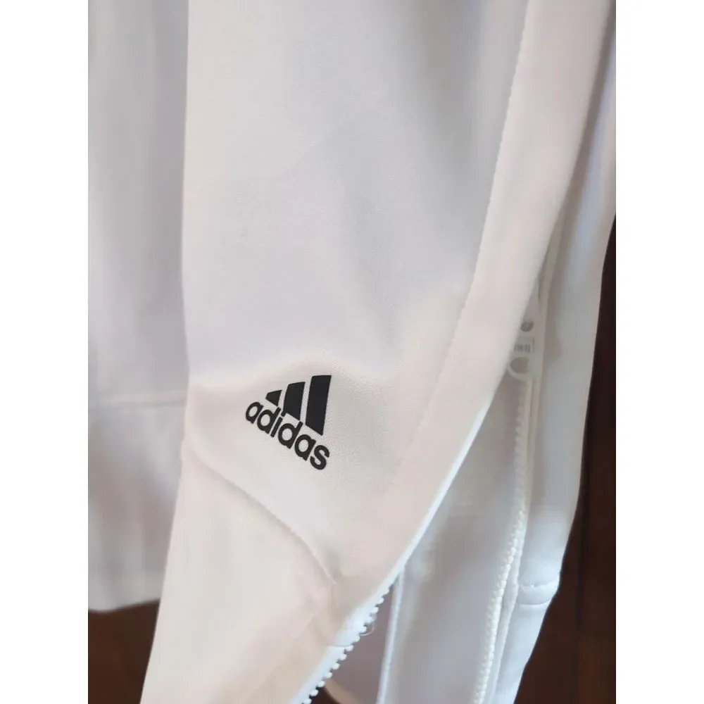 ADIDAS White AEROREADY  Training Zip Sides‎ Long Sleeve Training SweatSHIRT XL